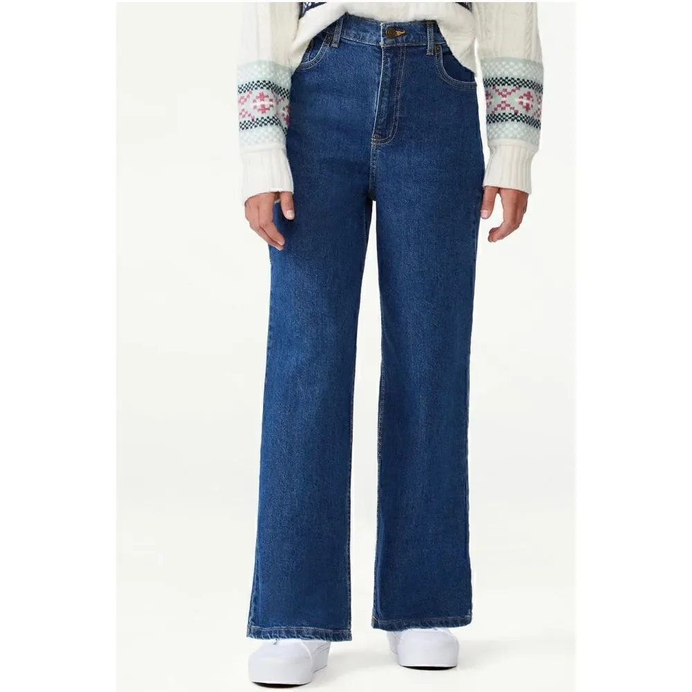 Free Assembly Girls Wide Leg Carpenter Jeans